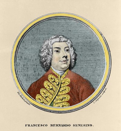 Portrait de Francesco Bernardo Senesino (1680 - 1750). - Unknown artist