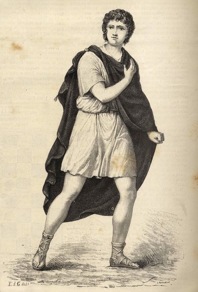 Portrait de François-Joseph Talma (1763-1826), acteur français. Gravure du XIXe siècle - Unknown artist