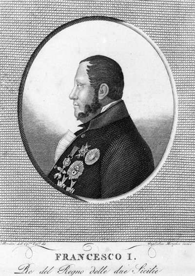 Portrait de François Ier (1777-1830), roi des Deux-Siciles. - Unknown artist