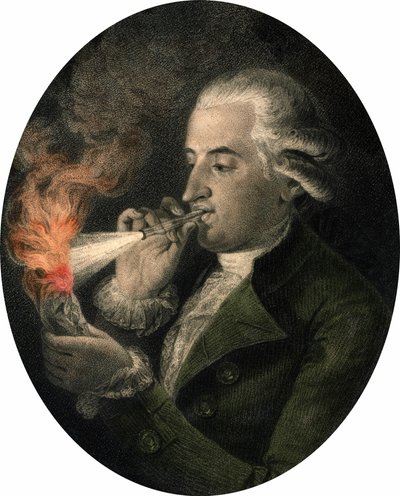 Portrait de François Pilâtre de Rozier (1756-1785), chimiste et aéronaute français. - Unknown artist
