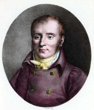 Portrait de François Xavier Bichat (1771 - 1802), médecin français. Gravure du XVIIIe siècle. Collection privée. - Unknown artist