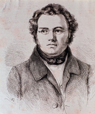 Portrait de Franz Schubert (gravure) - Unknown artist