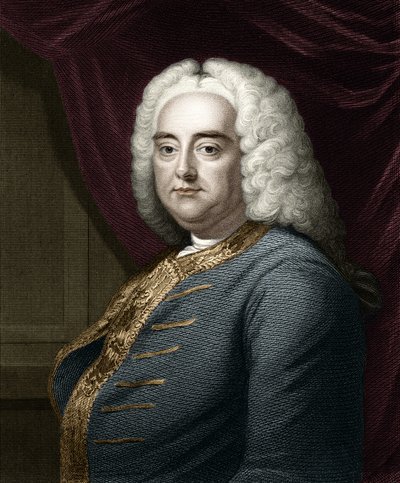 Portrait de George Frederick Handel (Georg Friedrich Handel) - Unknown artist