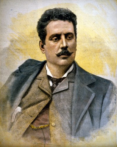 Portrait de Giacomo Puccini (1858-1924), compositeur italien - Unknown artist