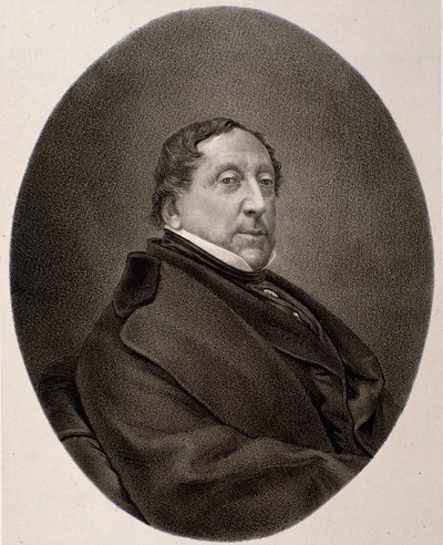 Portrait de Gioacchino Rossini (gravure) - Unknown artist