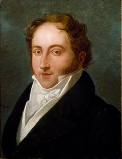 Portrait de Gioachino Rossini (1792-1868), compositeur italien - Unknown artist