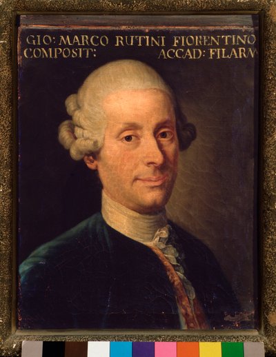 Portrait de Giovanni Marco Rutini (peinture) - Unknown artist
