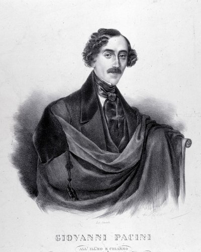 Portrait de Giovanni Pacini, compositeur italien (1796-1867). - Unknown artist
