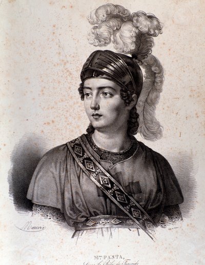 Portrait de Giuditta Pasta dans Tancredi, opéra de Gioacchino Rossini - Unknown artist