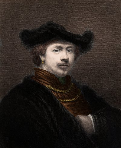 Portrait de Harmenszoon van Rijn Rembrandt (gravure) - Unknown artist