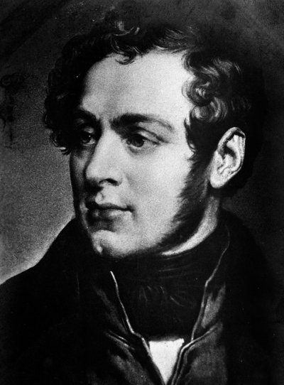 Portrait du compositeur italien Vincenzo Bellini 19ème siècle Milan, conservatoire Verdi - Unknown artist