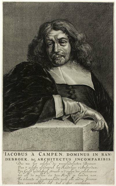 Portrait de Jacob van Campen - Unknown artist