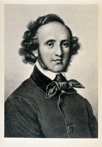 Portrait de Jakob Ludwig Felix Mendelssohn Bartholdy (1809-1847), chef d