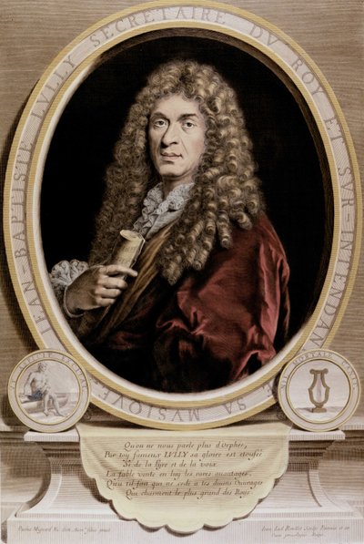 Portrait de Jean Baptiste Lully (Giovanni Battista Lulli) (1632-1687). - Unknown artist