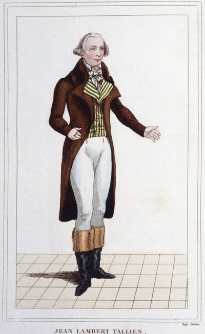 Portrait de Jean Lambert Tallian. Politicien français (1767 à 1820) Député à la Convention Gravure de 1830 - Unknown artist