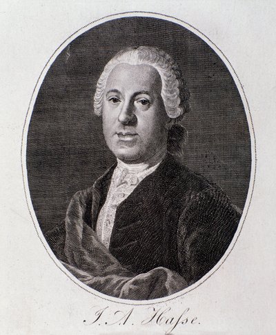 Portrait de Johann Adolf Hasse (gravure) - Unknown artist
