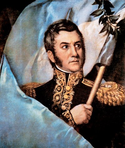 Portrait de José de San Martín (détail) - Unknown artist