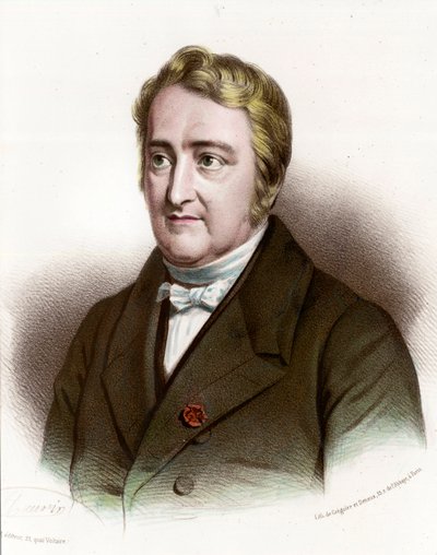 Portrait de Joseph Pelletier (1788-1842), chimiste français (gravure) - Unknown artist
