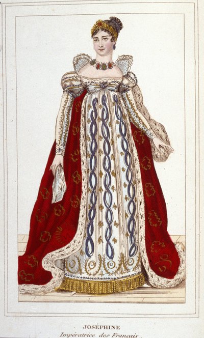 Portrait de Joséphine de Beauharnais Bonaparte (1763 - 1814), Impératrice des Français. Gravure de 1830 - Unknown artist