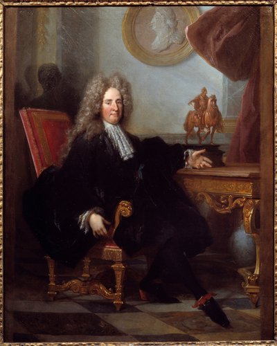 Portrait de Jules Hardouin Mansart, architecte et surintendant des bâtiments du roi Louis XIV - Unknown artist