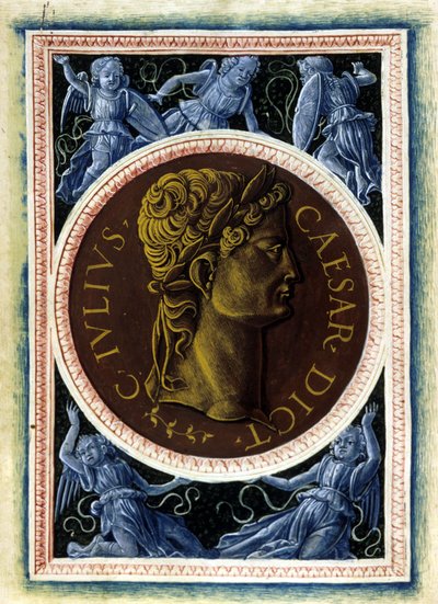 Portrait de Jules César - dans "Les Hommes Illustrés" de Suétone - Unknown artist