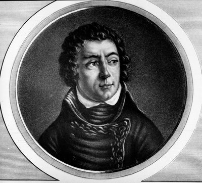 Portrait de Louis Alexandre Berthier (1753-1815), Prince de Neuchâtel, Maréchal de France - Gravure dans Collection complète des tableaux historiques de la révolution française, en trois volumes - Unknown artist