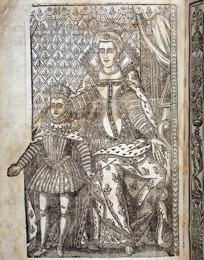 Portrait de Louis XIII enfant et Marie de Médicis - Unknown artist