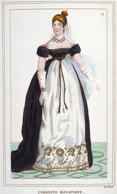 Portrait de Marie-Annonciade dite Caroline Bonaparte (1782-1839), princesse Murat, reine de Naples - Unknown artist