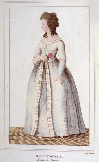 Portrait de Marie-Antoinette (1755-1793) Gravé en 1830 - Unknown artist