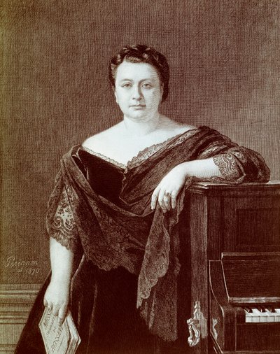 Portrait de Marietta Alboni (1826-1894), chanteuse contralto italienne. Gravure du XIXe siècle - Unknown artist