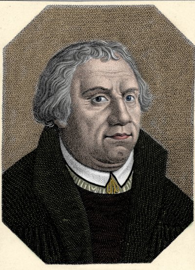 Portrait de Martin Luther (1483-1546) réformateur religieux allemand - Unknown artist