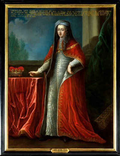 Portrait de Maximilien Louis Pierre de Béthune (1686-1760), sixième duc de Sully. Il porte le collier de l