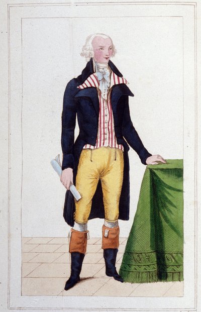 Portrait de Maximilien Robespierre (1758 - 1794) - Unknown artist