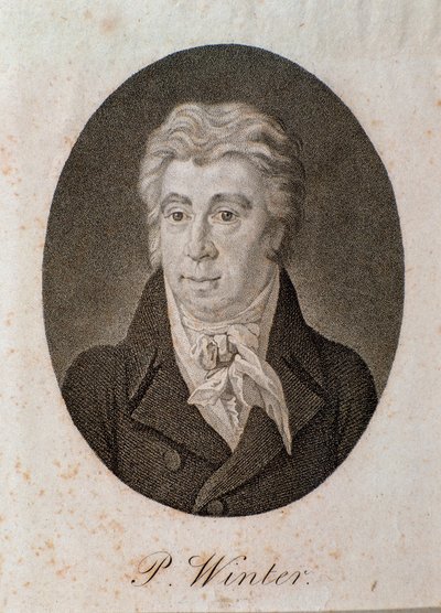 Portrait de Peter Winter (gravure) - Unknown artist