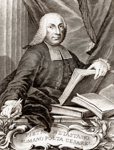 Portrait de Pietro Trapassi, dit Pietro Metastasio (1698-1782) poète et librettiste italien - Unknown artist