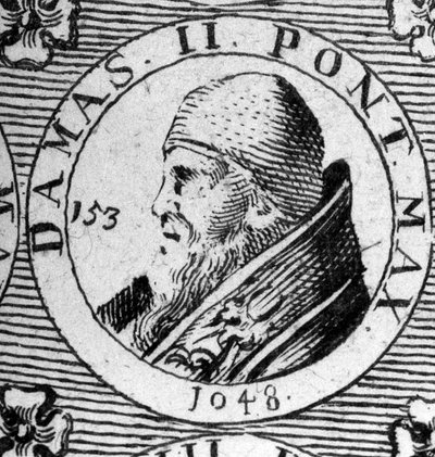 Portrait du pape Damase II (mort en 1048). - Unknown artist