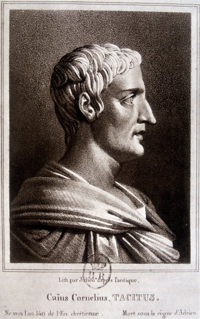 Portrait de Publius Cornelius Tacitus dit Tacite, historien romain (v.56 -v.120) - Unknown artist