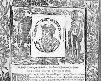 Portrait de Robert le Pieux, roi de France de 996 à 1031 - Unknown artist