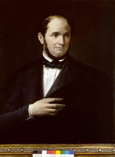 Portrait de Saverio Mercadante (1795-1870), compositeur italien, peinture anonyme. Museo teatrale della scala, Milan - Unknown artist