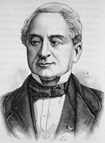 Portrait de Schneider. Gravure de la fin du XIXe siècle dans « Histoire de France » par H. Martin. - Unknown artist