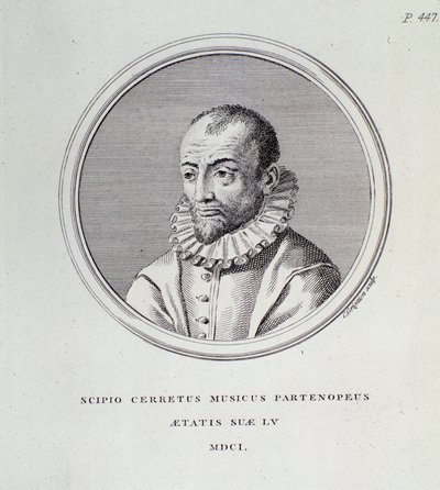 Portrait de Scipione Cerreto (gravure) - Unknown artist