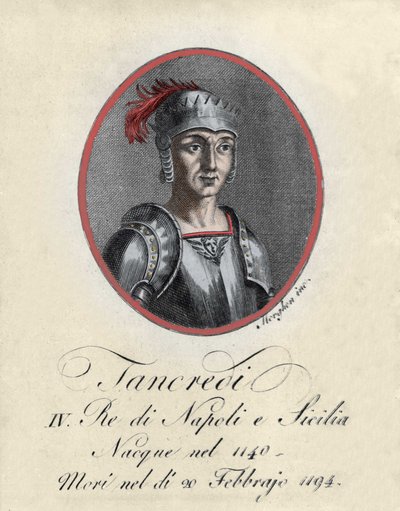 Portrait de Tancrède de Lecce, roi de Sicile et de Naples - Unknown artist