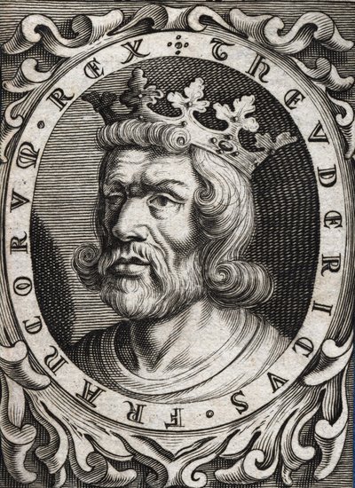 Portrait de Thierry I (? - 533), roi d