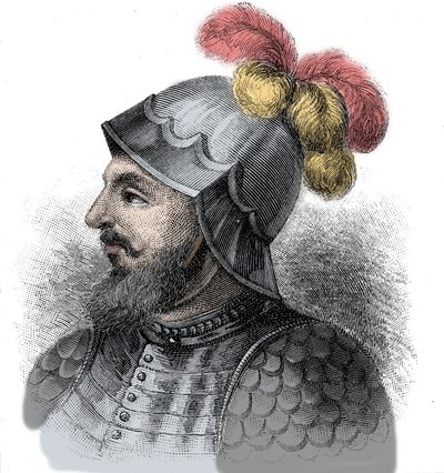 Portrait de Vasco Nunez de Balboa, conquistador espagnol (1475-1517) - Gravure 19ème siècle - Unknown artist
