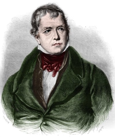 Portrait de Walter Scott (1771-1832), poète et romancier écossais. - Unknown artist