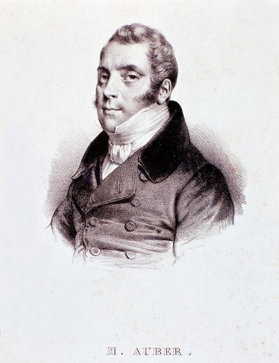 Portrait du compositeur anglais Daniel François Esprit Auber (1782-1871) Gravure. 19ème siècle - Unknown artist