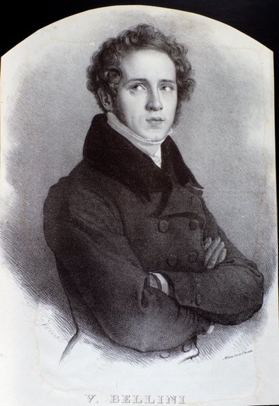 Portrait du compositeur italien Vincenzo Bellini - Unknown artist