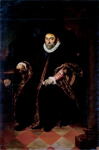 Portrait du Doge de Gênes Prospero Centurione Fattinanti (ca. 1510-1581) Peinture anonyme du 16ème siècle - Unknown artist