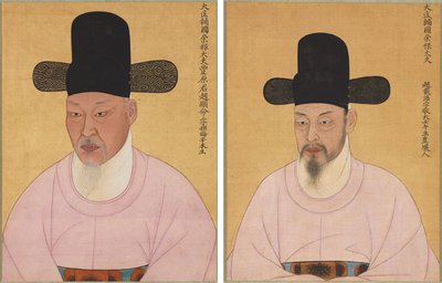 Portraits de Cho Hyun-myeong et Cho Jae-ho - Unknown artist