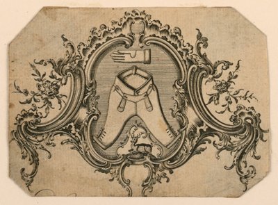 Carte de visite possible pour un marchand de vêtements - Unknown artist